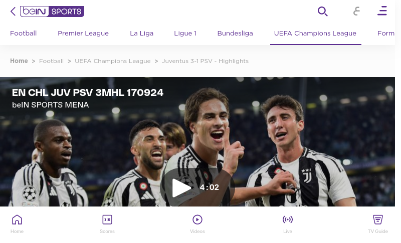 www.beinsports.com   