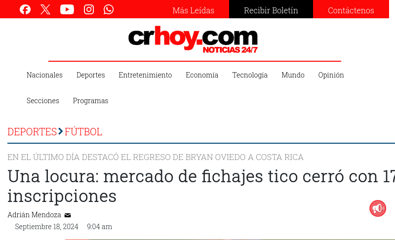 www.crhoy.com   