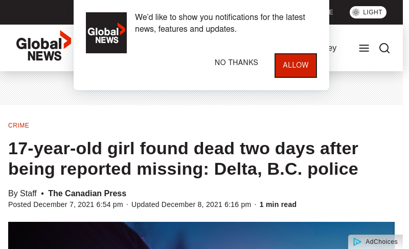 globalnews.ca Maaike Blom 17-year-old girl found dead two days after being reported missing ... 